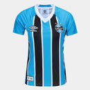 Camisa Grêmio I 25/26 Torcedor Umbro Feminina - Azul+Preto