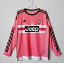 Camisa da Juventus 2015 Retrô  Manga longa - Rosa
