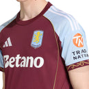Camisa Aston Villa Home 25/26 s/n Torcedor Adidas Masculina - Bordô
