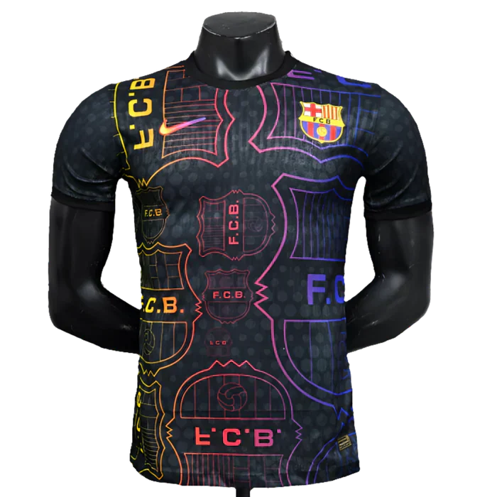 Camisa Barcelona 25/26 Edição Especial - Preto, Amarelo e Vermelho - Versão Jogador